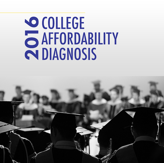 2016 College Affordability Diagnosis Report Cover Page with Title